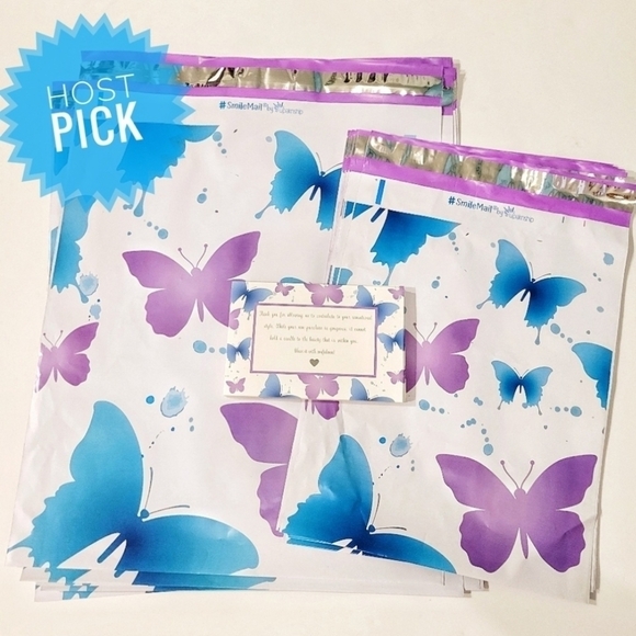 🦋 💜HOST PICK🦋BUTTERFLY POLY MAILER BUNDLE•30💜🦋 - Picture 1 of 7